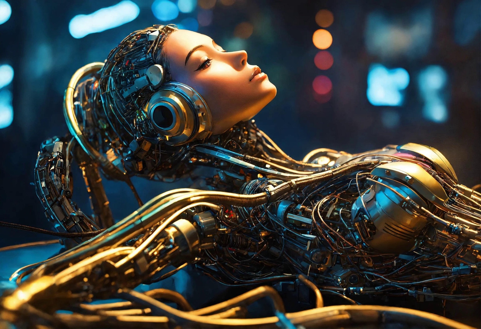 AI neural network visualization